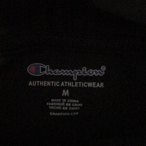 Champion Black Hooded Sweatshirt with Kangaroo Pocket- Youth Medium NWOT - Picture 3 of 3